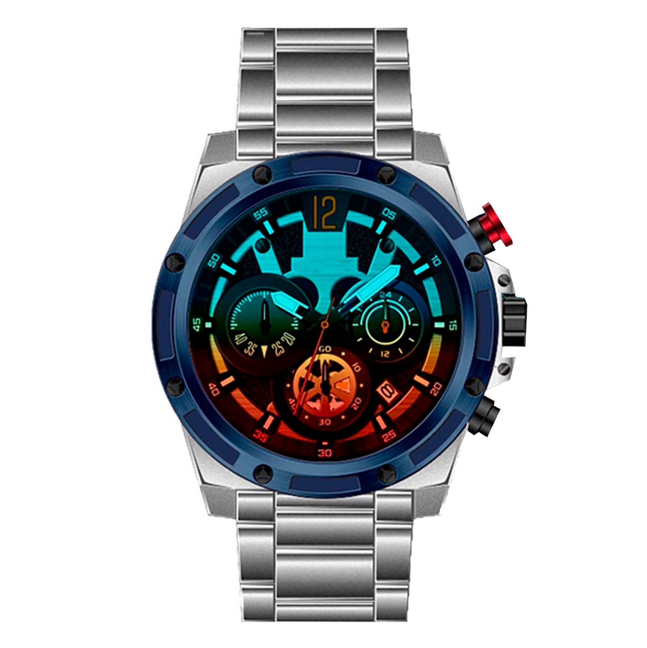 Reloj G-force Original H3907g Cronografo Tornasol + Estuche